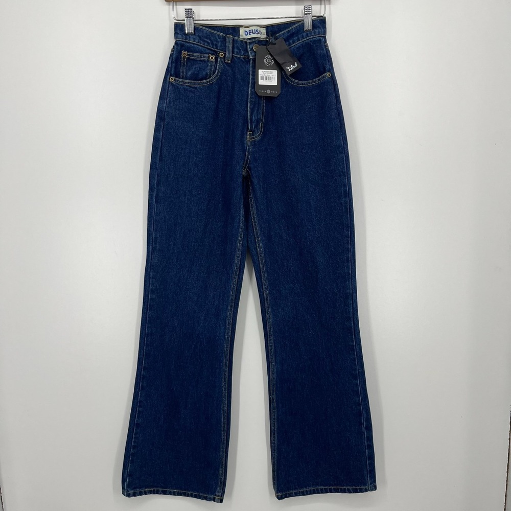 Deus‎ Ex Machina Jeans Women's S Blue Divine Force Jean Vintage Style New NWT